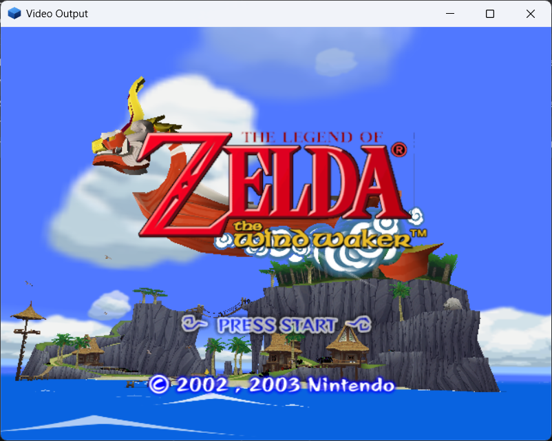 The Legend of Zelda: The Wind Waker drawn by the software GFX pipeline