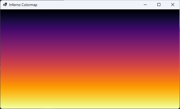InfernoColormap demo screenshot