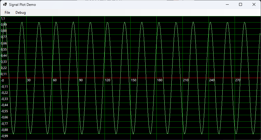 SignalPlotDemo screenshot