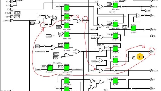 Hidden twisted loops in the 6502 (t1_ff)